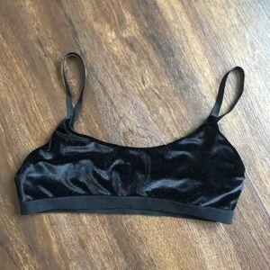 Urban Outfitters velvet bralette